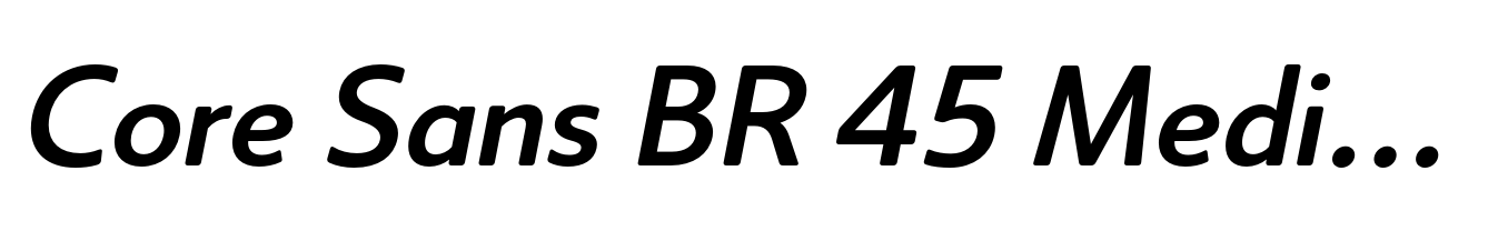 Core Sans BR 45 Medium Italic